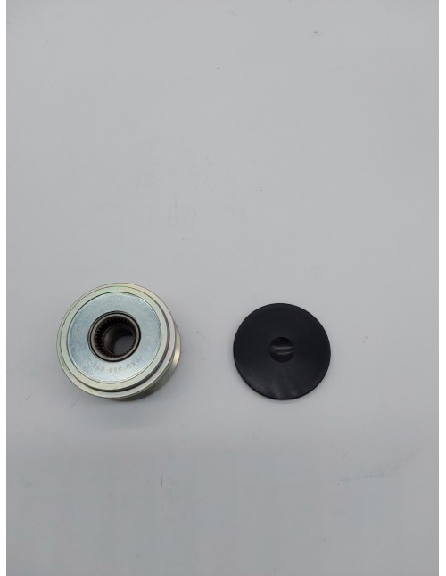 HELLA 9XU 358 038-351 Rueda libre alternador - Medida de rosca: M16x1,5 - Número de canales: 6 - con caperuza       