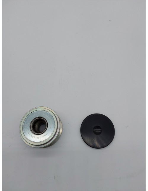 HELLA 9XU 358 038-351 Rueda libre alternador - Medida de rosca: M16x1,5 - Número de canales: 6 - con caperuza       