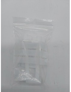 SOMATHERM FOR YOU - Solapa fijación WC con dos tornillos y dos tuercas de cabeza cuadrada - plast 2