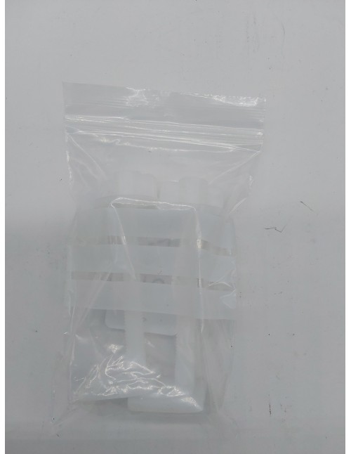 SOMATHERM FOR YOU - Solapa fijación WC con dos tornillos y dos tuercas de cabeza cuadrada - plast       