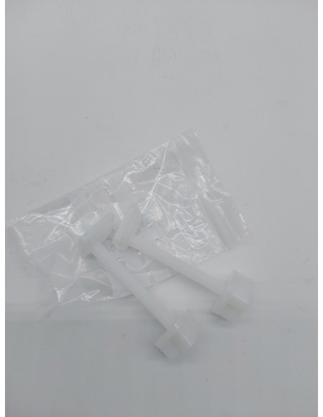 SOMATHERM FOR YOU - Solapa fijación WC con dos tornillos y dos tuercas de cabeza cuadrada - plast       