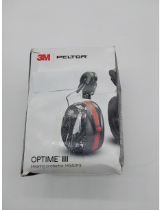 3M PELTOR Optime III Orejeras para casco Negras 34 dB (1 orejera/caja), H540P3EB-413-SV 2