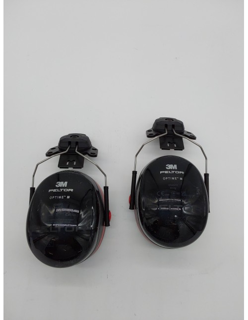 3M PELTOR Optime III Orejeras para casco Negras 34 dB (1 orejera/caja), H540P3EB-413-SV       
