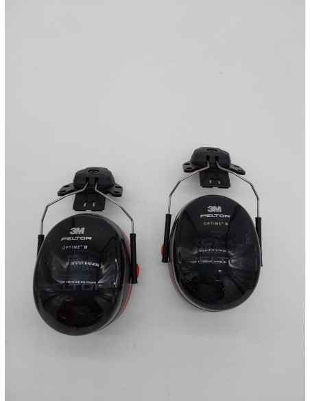 3M PELTOR Optime III Orejeras para casco Negras 34 dB (1 orejera/caja), H540P3EB-413-SV       