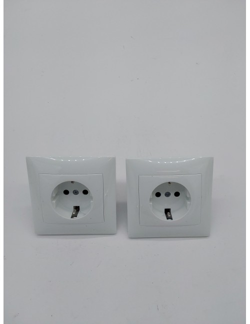 Sistema de enchufe de pared, 55 mm, 2,8 A, enchufe de pared Schuko.