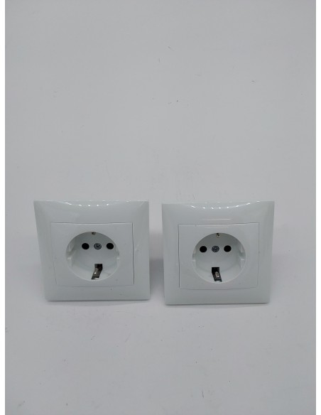 Sistema de enchufe de pared, 55 mm, 2,8 A, enchufe de pared Schuko.