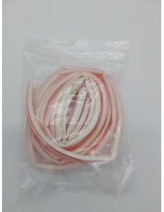 tesamoll Silicona PREMIUM FLEXIBLE, Tira de Silicona Adhesiva para Sellar Brechas de Ventanas y Puertas, Blanco, 6 m x 8 mm x 7 2