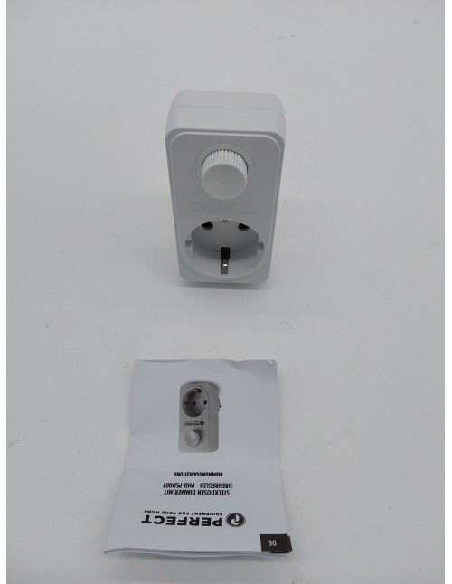 Perfect regulador de intensidad de la toma de corriente, con regulador de intensidad para LED, bombillas incandescentes, lámpara
