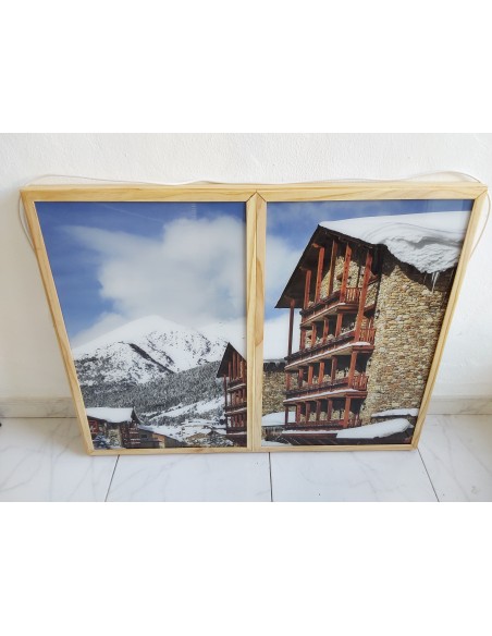 Ventanas Falsas Decorativas Retroiluminadas Estación de Esquí