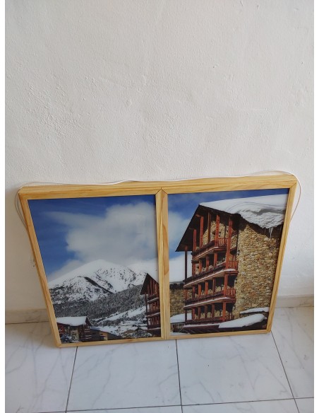 Ventanas Falsas Decorativas Retroiluminadas Estación de Esquí