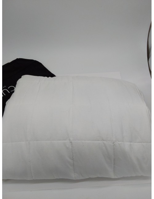 CURA Pearl Classic Weighted Blanket 135x200 7kg - Manta antiestres - Mantas Pesada para un sueño Profundo y un Mejor Descanso - 
