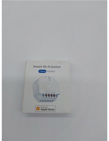 Meross Interruptor Inteligente WiFi, Interruptor de Luz Inteligente, Mini Interruptor de Pared, Control por Voz, Compatible con 