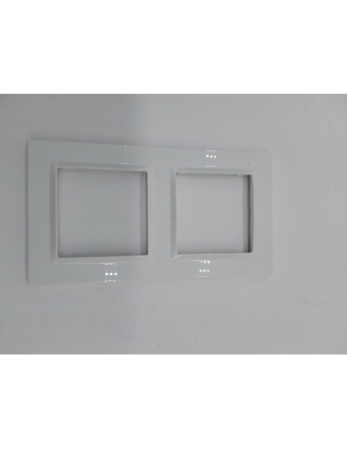 SIMON - Marco Interruptor de Pared, 2 Elementos, Compatible con Mecanismos Simon 10, Apto para Interiores, Fácil de Montar, Comp