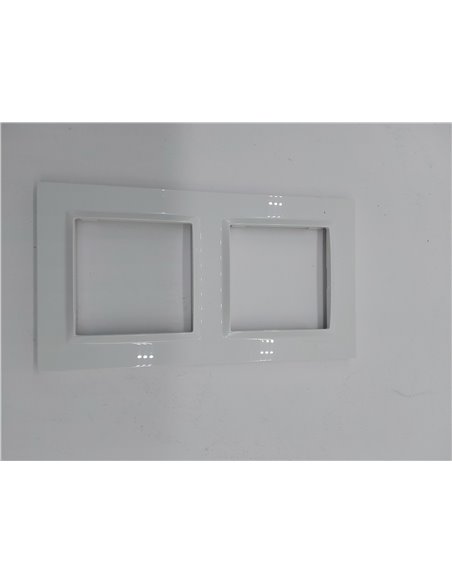 SIMON - Marco Interruptor de Pared, 2 Elementos, Compatible con Mecanismos Simon 10, Apto para Interiores, Fácil de Montar, Comp