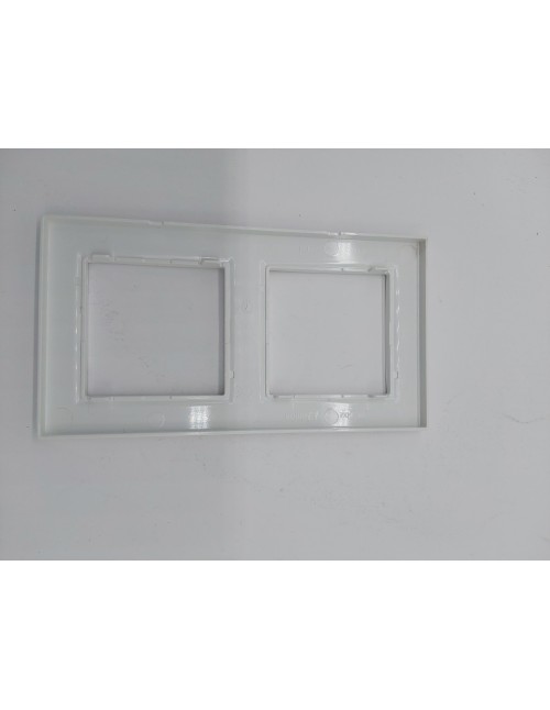SIMON - Marco Interruptor de Pared, 2 Elementos, Compatible con Mecanismos Simon 10, Apto para Interiores, Fácil de Montar, Comp