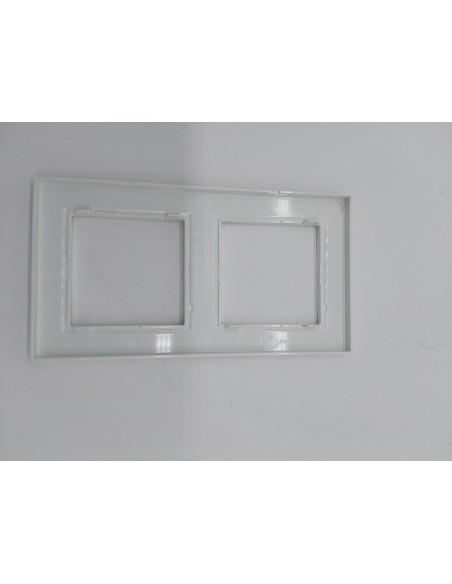 SIMON - Marco Interruptor de Pared, 2 Elementos, Compatible con Mecanismos Simon 10, Apto para Interiores, Fácil de Montar, Comp