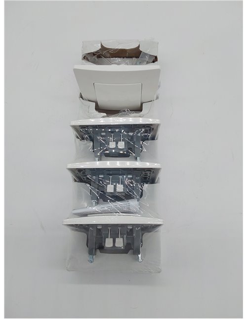 Legrand 396431 Pack 5 Interruptores conmutador 10A de la gama Niloé monoblock, mecanismo completo, color blanco       