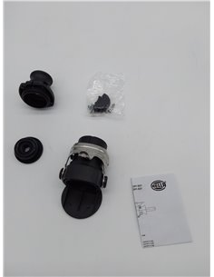 HELLA Conector - 24V - 15polos - Conexión roscada - ADR/GGVS - PA (poliamida) - negro - DIN / ISO: 12098 - Cant.: 1 - 8JA 007 24 2