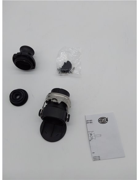 HELLA Conector - 24V - 15polos - Conexión roscada - ADR/GGVS - PA (poliamida) - negro - DIN / ISO: 12098 - Cant.: 1 - 8JA 007 24