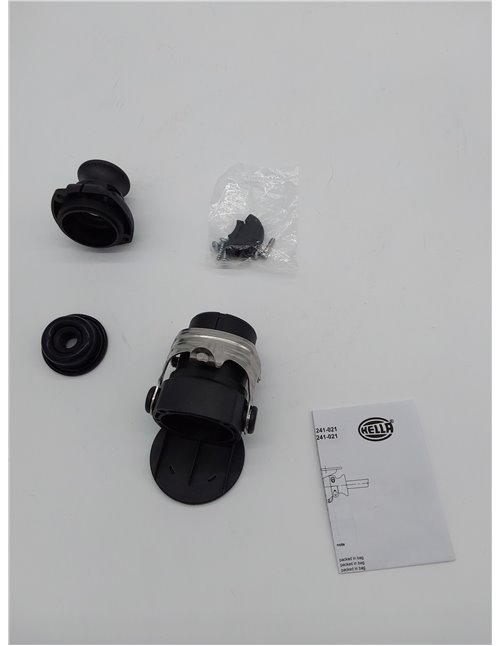 HELLA Conector - 24V - 15polos - Conexión roscada - ADR/GGVS - PA (poliamida) - negro - DIN / ISO: 12098 - Cant.: 1 - 8JA 007 24