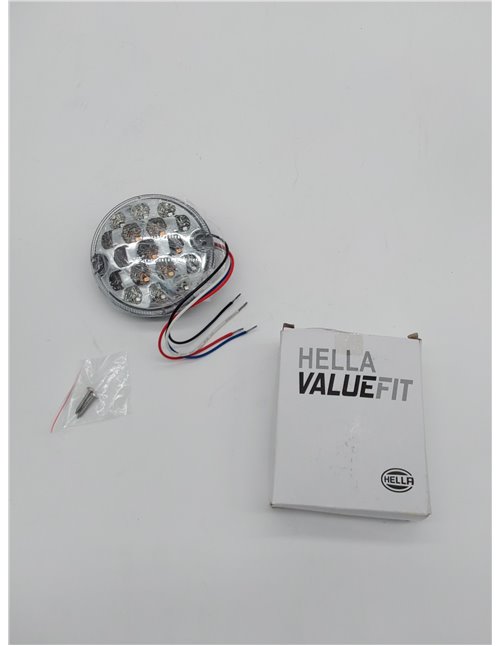HELLA VALUEFIT Piloto posterior - LED - 12V / 24V - montaje exterior/atornillado - ECE - Color de tulipa: transparente - Conecto