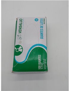 VENSALUD | Guantes de LÁTEX Desechables | Sin Polvo | Resistentes y Cómodos | Para Laboratorios, Sanitarios, Cocina, Estudios de 2