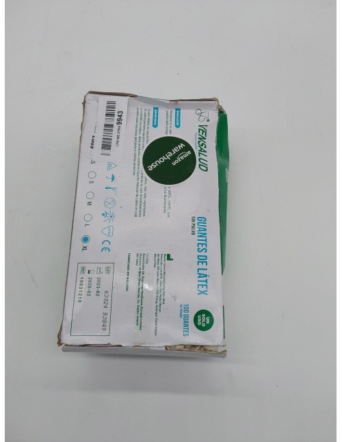VENSALUD | Guantes de LÁTEX Desechables | Sin Polvo | Resistentes y Cómodos | Para Laboratorios, Sanitarios, Cocina, Estudios de