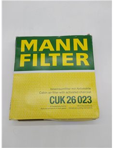 MANN-FILTER CUK 26 023 Filtro de habitáculo – Filtro de habitáculo con carbón activo para automóviles        2
