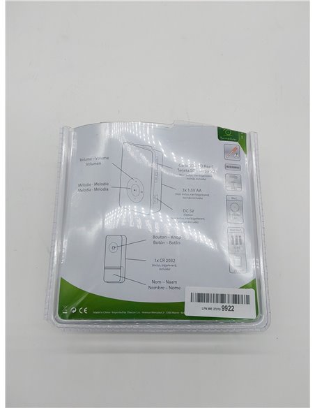 Timbre inalámbrico con melodía personalizable       