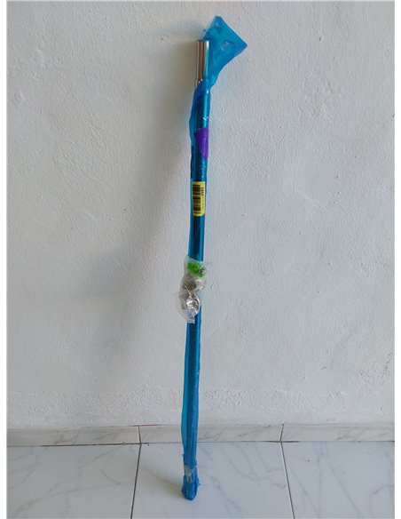 Wardlock Barra extensible de acero inoxidable para armario de 112 a 210 cm, barra ajustable con enchufes en forma de U.