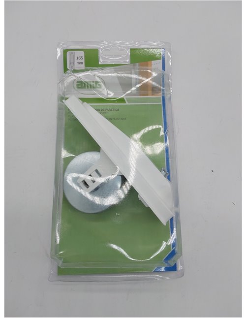 Amig - Recogedor para Persianas Compacto de Empotrar o Encastrado Metálico con Frente de Plástico Blanco de Diseño Sencillo y At