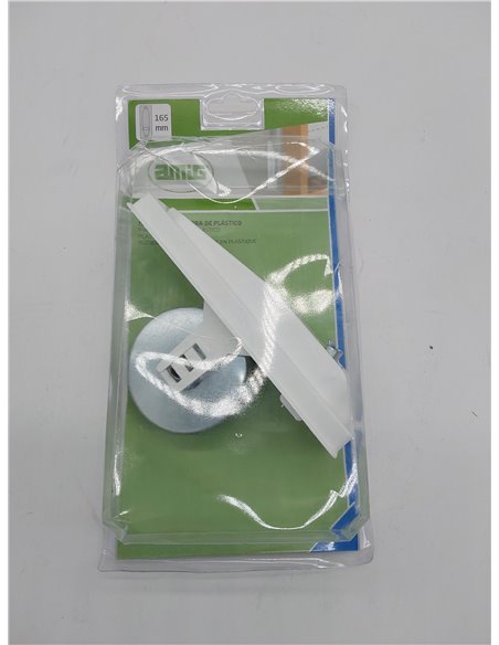 Amig - Recogedor para Persianas Compacto de Empotrar o Encastrado Metálico con Frente de Plástico Blanco de Diseño Sencillo y At