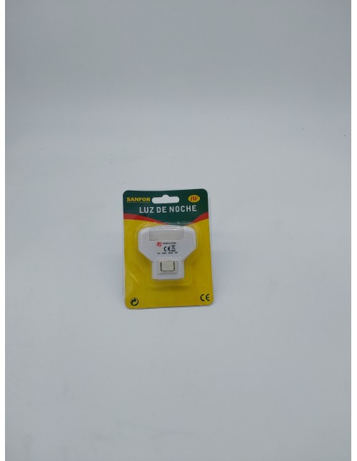 Sanfor - Luz de Noche para Enchufe | Bajo Consumo LED ¡Solamente 1W! | Funcionamiento Sencillo ON/OFF | Luz Nocturna para Niños,