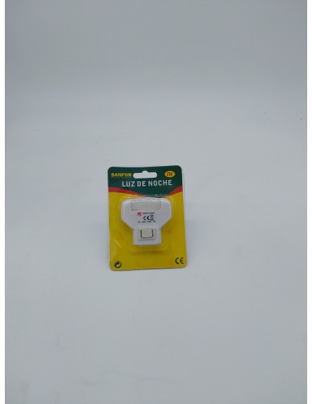 Sanfor - Luz de Noche para Enchufe | Bajo Consumo LED ¡Solamente 1W! | Funcionamiento Sencillo ON/OFF | Luz Nocturna para Niños,