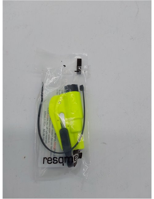 Resqme GBO-RQMTWIN-YELLOWFLUO Herramienta Rompecristales, Amarillo Fluorescente, 1 Unidad       