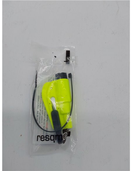 Resqme GBO-RQMTWIN-YELLOWFLUO Herramienta Rompecristales, Amarillo Fluorescente, 1 Unidad       