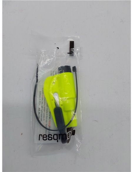 Resqme GBO-RQMTWIN-YELLOWFLUO Herramienta Rompecristales, Amarillo Fluorescente, 1 Unidad       