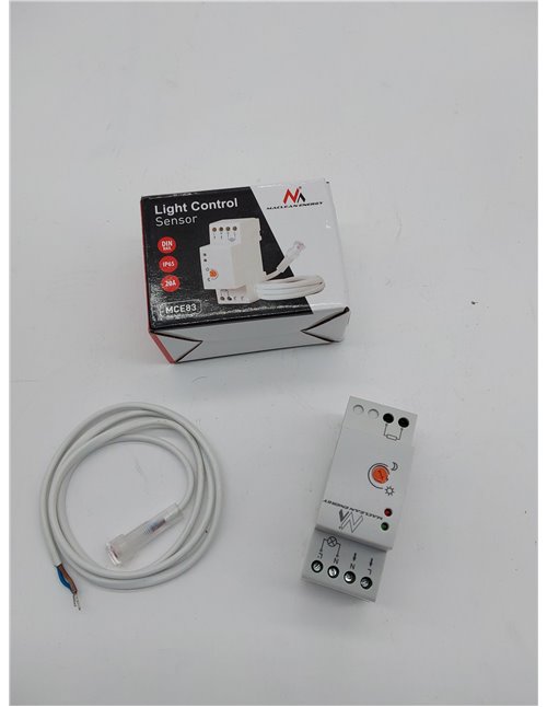 Maclean MCE83 - Sensor Interruptor crepuscular IP 65 Montaje en Carril DIN       