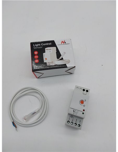 Maclean MCE83 - Sensor Interruptor crepuscular IP 65 Montaje en Carril DIN       