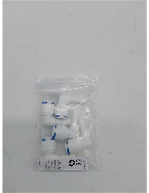 Pxyelec - Tubo de conexión para filtro de agua, 1/4 pulgadas, 5 clips de bloqueo de plástico para sistema de agua de ósmosis inv