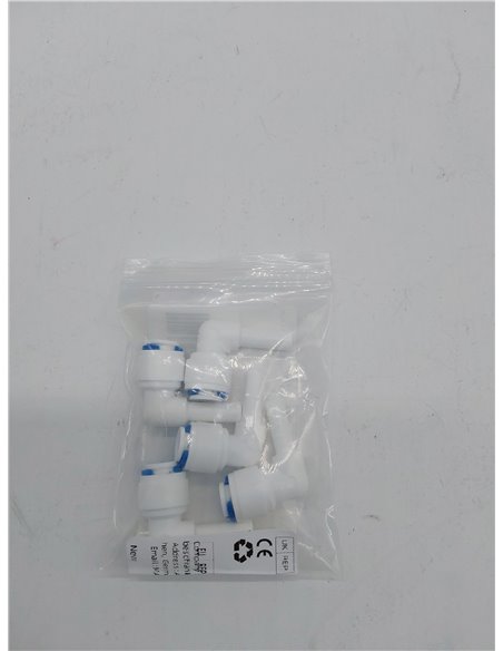 Pxyelec - Tubo de conexión para filtro de agua, 1/4 pulgadas, 5 clips de bloqueo de plástico para sistema de agua de ósmosis inv