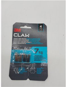 3M CLAW Ganchos para colgar cuadros en paredes de yeso, 4 Ganchos - Soporta hasta 7 kg - Adecuado para fijar objetos pesados, Es 2