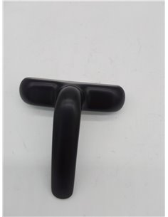 Amig - Manilla para Ventanas Practicables, Abatibles o Batientes con Base de Aluminio y Cubierta de PVC en Color Negro con Atorn 2