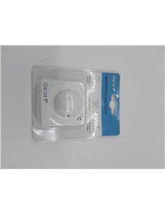 Garza - Termostato analógico para caldera y calefacción, 2 hilos, regulación manual, Blanco, 45 x 130 x 170 milímetros        2