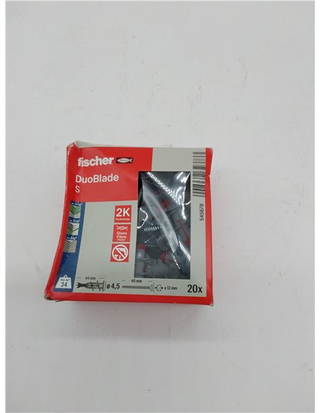 fischer - DuoBlade con Tornillos | Tacos para Pladur Autoperforantes para Colgar Cuadros Sin Taladrar | Soporte de TV, Relojes |