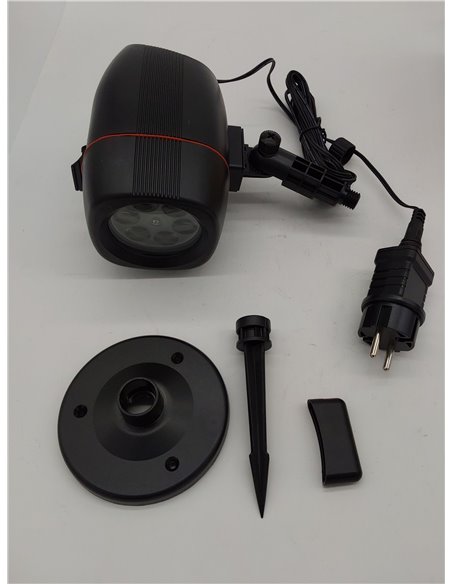 OUSFOT Proyector de luz navideña, IP65 Proyector navideño para interiores y exteriores con 16 lentes intercambiables 2 en 1 Inst