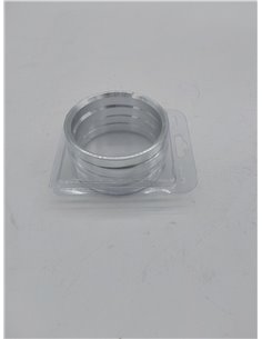 X AUTOHAUX 4pcs OD 74.1mm a ID 66.6mm aleación de aluminio coche Auto Hub Centric Ring        2