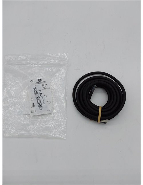 Merlotti 20310 - Cable eléctrico Redondo H03VV-F, 2 x 0,75 mm², Negro, 3 m       