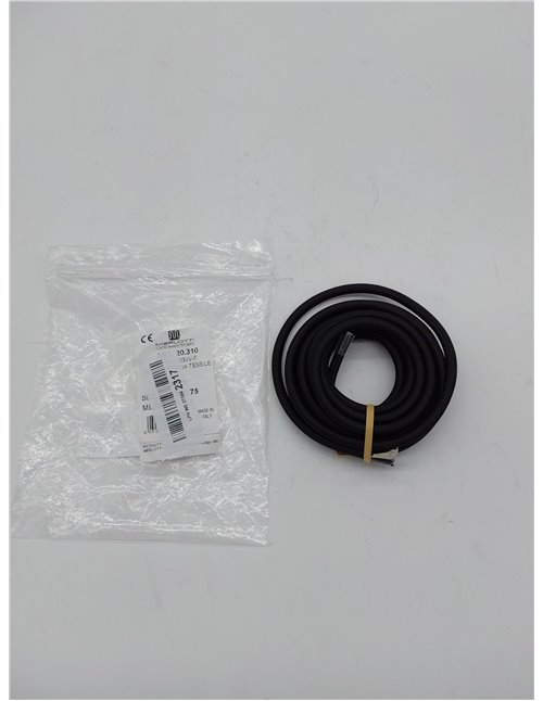 Merlotti 20310 - Cable eléctrico Redondo H03VV-F, 2 x 0,75 mm², Negro, 3 m       