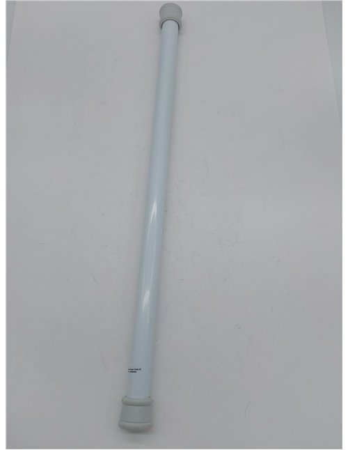 GARDINIA Barra de metal para cortinas, Extensible, Montaje sin tornillos ni taladros, Diámetro 23/26 mm, Longitud 60-100 cm cm, 